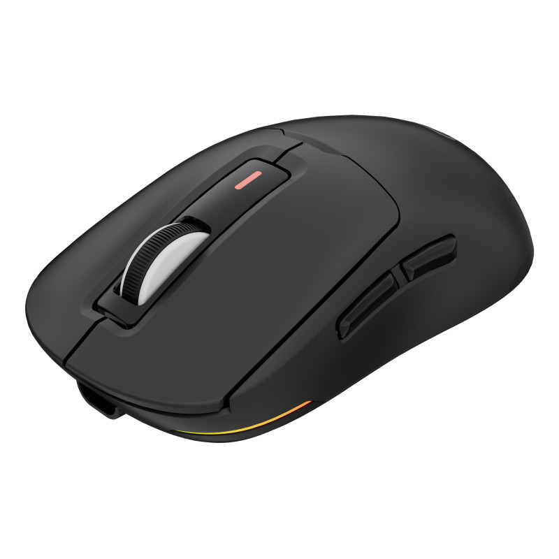 GENESIS NMG-2191 Zircon 660, mano derecha, Óptico, RF Wireless + Bluetooth + USB Type-A, 12000 DPI, Negro