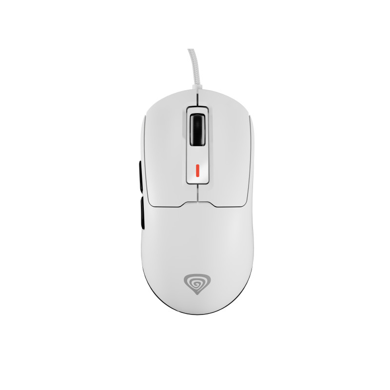 GENESIS NMG-2190 Krypton 660, Ambidextro, Óptico, USB tipo A, 12000 DPI, Blanco
