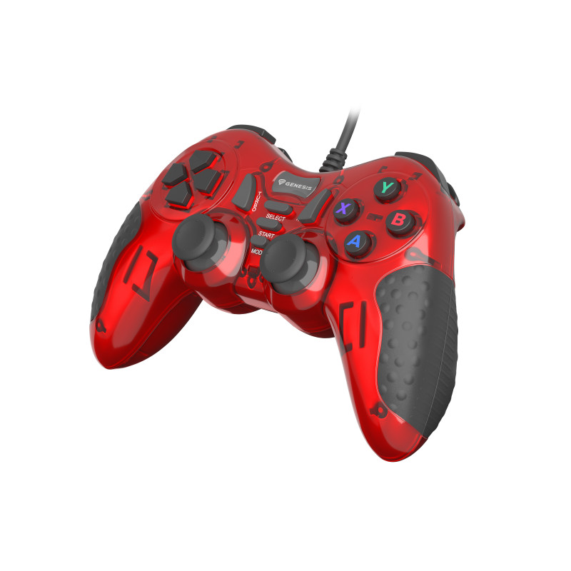 GENESIS NJG-1425 MANGAN 200, Gamepad, PC, Botón turbo, Analógico/Digital, Alámbrico, USB 2.0