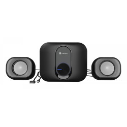 NATEC NGL-2111 NGL-2111, Minicadena de música para uso doméstico, Negro, 3 W, 3,5mm, 7,62 cm, 5,08 cm