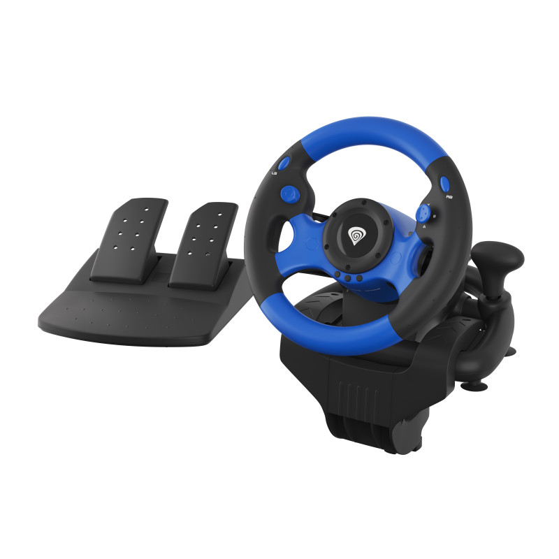 GENESIS NGK-1566 Seaborg 350, Volante + Pedales, Nintendo Switch, PC, PlayStation 4, Playstation 3, Xbox 360, Xbox One, Xbox