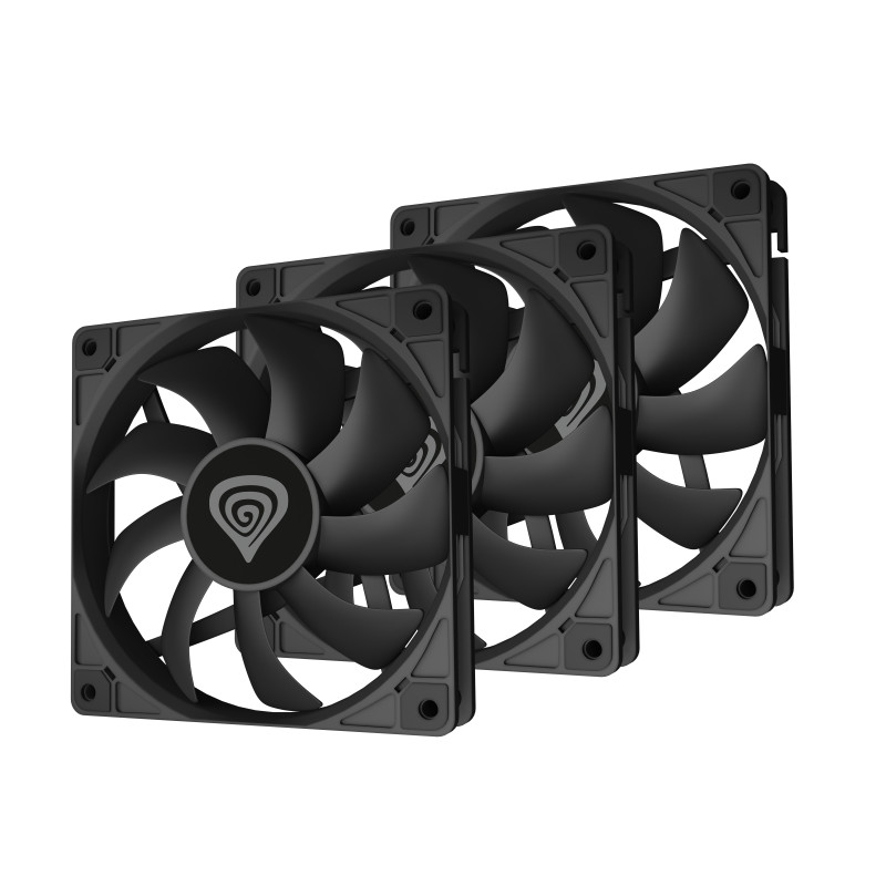 GENESIS NGF-2043 Oxal 120, Ventilador, 12 cm, 1300 RPM, Negro