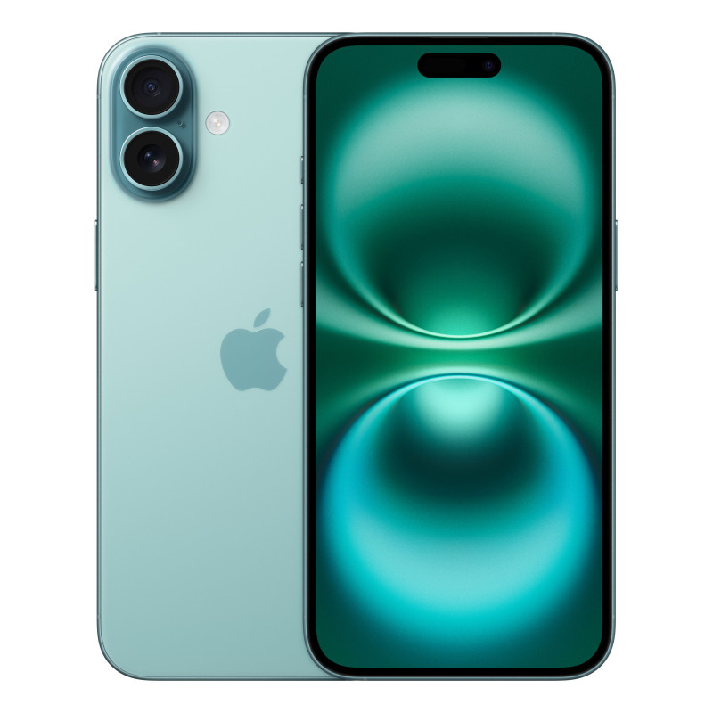 Apple MXY53QL/A iPhone 16 Plus , 17 cm (6.7"), 2796 x 1290 Pixeles, 256 GB, 48 MP, iOS 18, Verde azulado