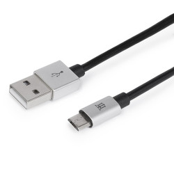 Maillon Technologique MTPMUS241 Premium MTPMUS241, 1 m, USB A, Micro-USB B, USB 2.0, Plata