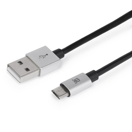 Maillon Technologique MTPMUS241 Premium MTPMUS241, 1 m, USB A, Micro-USB B, USB 2.0, Plata