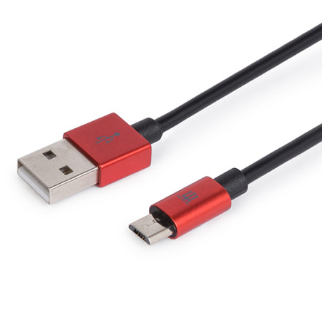 Maillon Technologique MTPMUR241 Premium MTPMUR241, 1 m, USB A, Micro-USB B, USB 2.0, Rojo