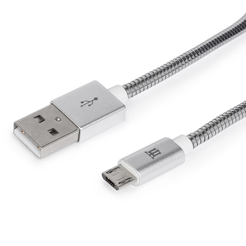 Maillon Technologique MTPMUMS241 Premium MTPMUMS241, 1 m, USB A, Micro-USB B, USB 2.0, Plata