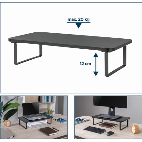 Gembird MS-TABLE-03 MS-TABLE-03, Independiente, 20 kg, Negro
