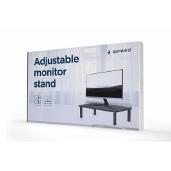 Gembird MS-TABLE-01 MS-TABLE-01, Independiente, 20 kg, Ajustes de altura, Negro