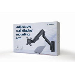 Gembird MA-WA1-02 MA-WA1-02, 7 kg, 43,2 cm (17"), 68,6 cm (27"), 100 x 100 mm, Ajustes de altura, Negro