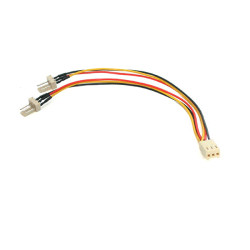 StarTech.com TX3SPLITTER Cable 15cm Splitter Divisor de Alimentación Corriente para Fan Ventilador de CPU - TX3, Molex