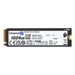 Kingston Technology SKC3000S/1024G 1024G KC3000 M.2 2280 NVMe SSD, 1 TB, M.2, 7000 MB/s 2
