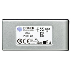 Kingston Technology SXS2000/2000G 2000G SSD portátil XS2000, 2 TB, USB Tipo C, 3.2 Gen 2 (3.1 Gen 2), 2000 MB/s, Negro, Plata 2
