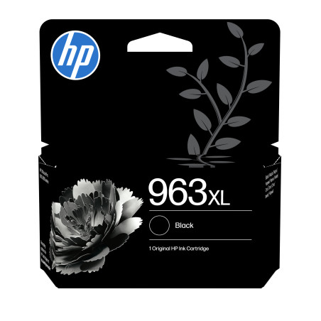 HP 3JA30AE Cartucho de tinta Original 963XL negro de alta capacidad, Alto rendimiento (XL), Negro, Tinta a base de pigmentos,