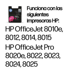 HP 3YL82AE Cartucho de tinta Original 912XL magenta de alta capacidad, Alto rendimiento (XL), Magenta, Tinta a base de 2