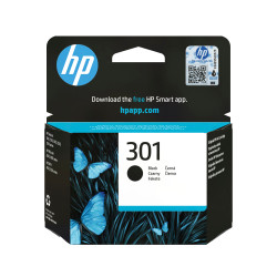 HP CH561EE Cartucho de tinta original 301 negro, Rendimiento estándar, Negro, Tinta a base de pigmentos, 3 ml, 1 pieza(s), 170