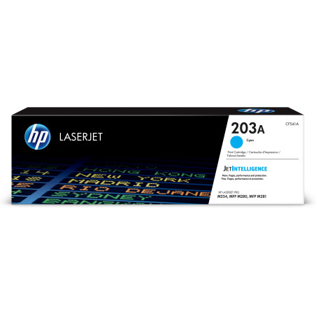 HP CF541A Cartucho de tóner Original LaserJet 203A cian, 1300 páginas, Cian, 1 pieza(s)