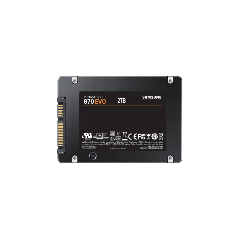 Samsung MZ-77E2T0B/EU 870 EVO, 2 TB, 2.5", 560 MB/s