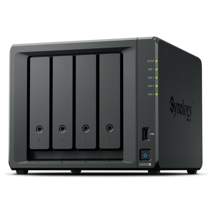 Synology DS425+ DiskStation DS425+, NAS, Intel® Celeron®, J4125, 2 GB, DDR4, 0 TB
