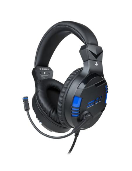 Bigben Interactive PS4OFHEADSETV3 auricular y casco Auriculares Alámbrico Diadema Juego Negro, Azul