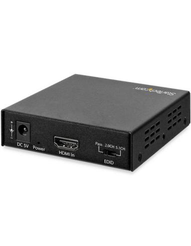 StarTech.com Extractor de Audio HDMI con Soporte para 4K de 60Hz