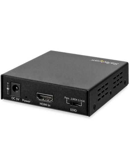 StarTech.com Extractor de Audio HDMI con Soporte para 4K de 60Hz