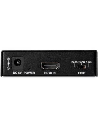 StarTech.com Extractor de Audio HDMI con Soporte para 4K de 60Hz