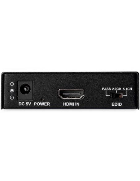 StarTech.com Extractor de Audio HDMI con Soporte para 4K de 60Hz