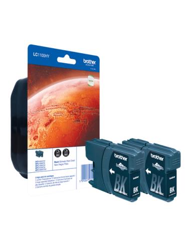 Brother LC1100HYBKBP2 cartucho de tinta 2 pieza(s) Original Negro