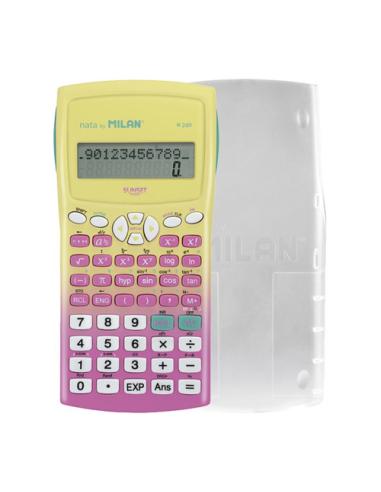 Milan 159110SNPBL calculadora Escritorio Calculadora básica Rosa, Amarillo