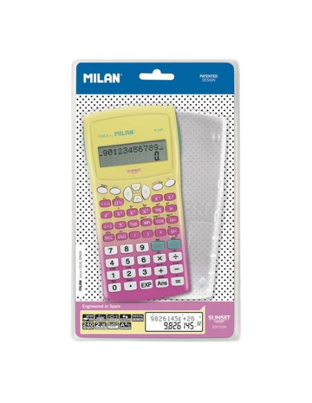 Milan 159110SNPBL calculadora Escritorio Calculadora básica Rosa, Amarillo