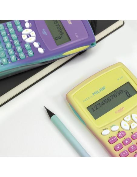 Milan 159110SNPBL calculadora Escritorio Calculadora básica Rosa, Amarillo