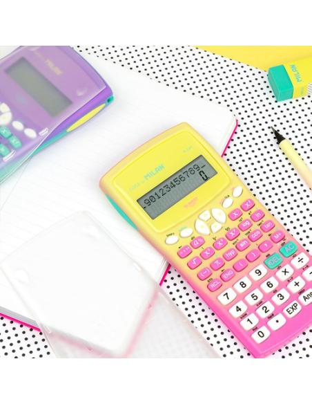 Milan 159110SNPBL calculadora Escritorio Calculadora básica Rosa, Amarillo