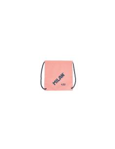 Milan Serie 1918 Bolsa/Mochila de Tiras Grande - Tejido 'ripstop' Ligero y Resistente - Medidas 34x42x0.7cm - Color Rosa