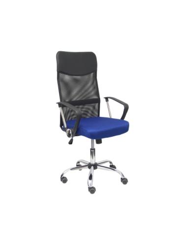 SILLA DIRECCION PIQUERAS Y CRESPO GONTAR / RESPALDO MALLA NEGRA / ASIENTO AZUL / MECANISMO BASCULANTE / BRAZOS FIJOS / 31BM8403D