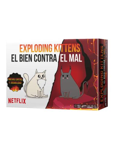 Asmodee Exploding Kittens EKIEK12ES juego de tablero Exploding Kittens El bien contra el mal 15 min Juego De Cartas Partido