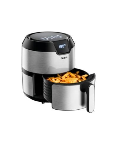 Tefal Easy Fry EY401D Sencillo 4,2 L Independiente 1500 W Freidora de aire caliente Negro, Acero inoxidable