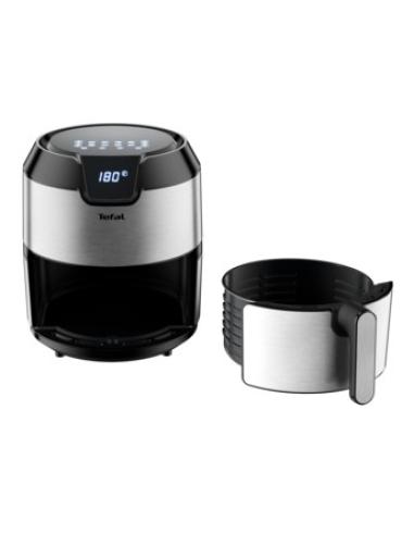 Tefal Easy Fry EY401D Sencillo 4,2 L Independiente 1500 W Freidora de aire caliente Negro, Acero inoxidable