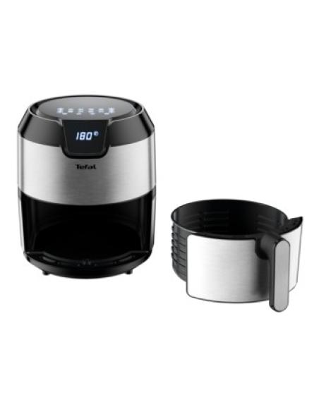 Tefal Easy Fry EY401D Sencillo 4,2 L Independiente 1500 W Freidora de aire caliente Negro, Acero inoxidable