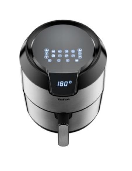 Tefal Easy Fry EY401D Sencillo 4,2 L Independiente 1500 W Freidora de aire caliente Negro, Acero inoxidable