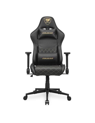 COUGAR CGR-AO2-GLB Silla para videojuegos universal Asiento acolchado Negro, Oro