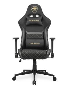 COUGAR CGR-A2F-GLB Silla para videojuegos universal Asiento acolchado tapizado Negro, Oro