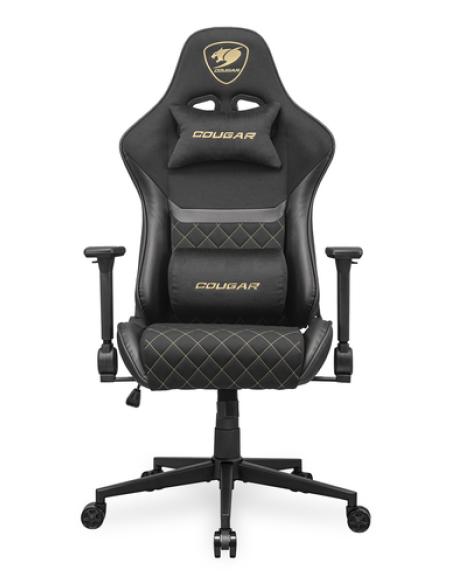 COUGAR CGR-A2F-GLB Silla para videojuegos universal Asiento acolchado tapizado Negro, Oro