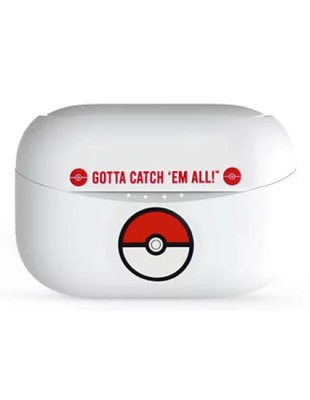 OTL Technologies Pokémon Poké ball Auriculares Inalámbrico Dentro de oído Llamadas/Música Bluetooth Blanco