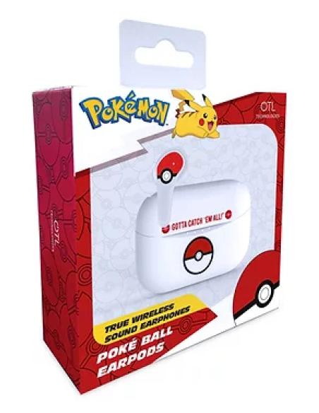 OTL Technologies Pokémon Poké ball Auriculares Inalámbrico Dentro de oído Llamadas/Música Bluetooth Blanco
