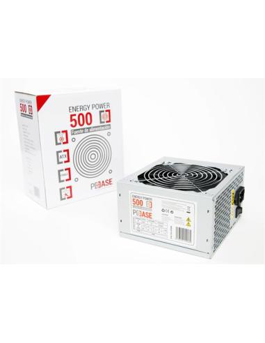 PCCASE EP-500 unidad de fuente de alimentación 500 W 20+4 pin ATX ATX Plata