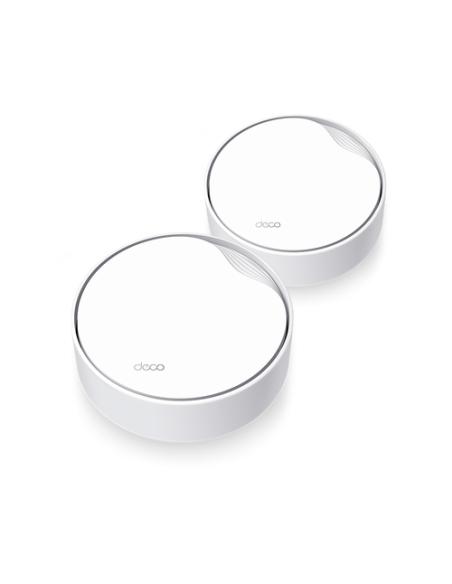 TP-Link DECO X50-POE(2-PACK) sistema Wi-Fi Mesh (Wi-Fi en malla) Doble banda (2,4 GHz / 5 GHz) Wi-Fi 6 (802.11ax) Blanco Interno