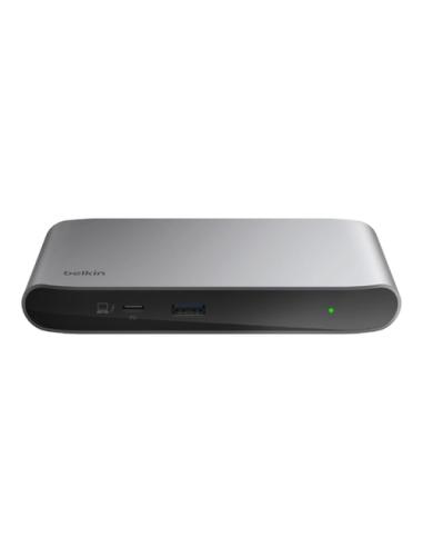Belkin INC013VFSGY hub de interfaz Thunderbolt 4 40000 Mbit/s Negro, Gris