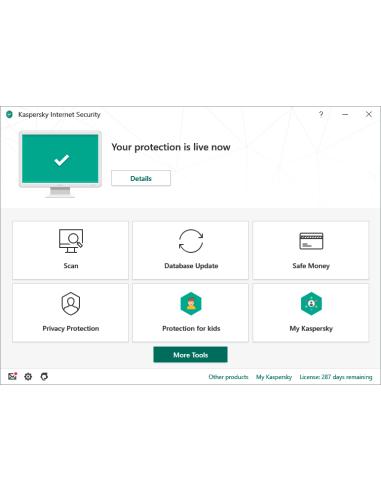 Kaspersky Internet Security 2020 Seguridad de antivirus Base 1 licencia(s) 1 año(s)