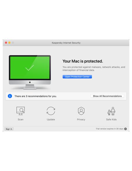 Kaspersky Internet Security 2020 Seguridad de antivirus Base 1 licencia(s) 1 año(s)